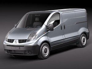 renault trafic 2010 van 3d model