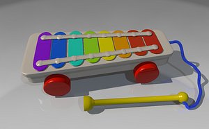 c4d xylophone kids toy