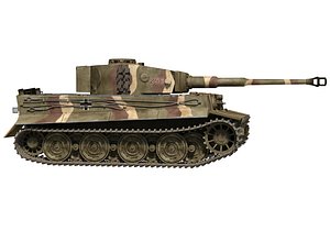 panzerkampfwagen vi tiger heavy tank 3d c4d
