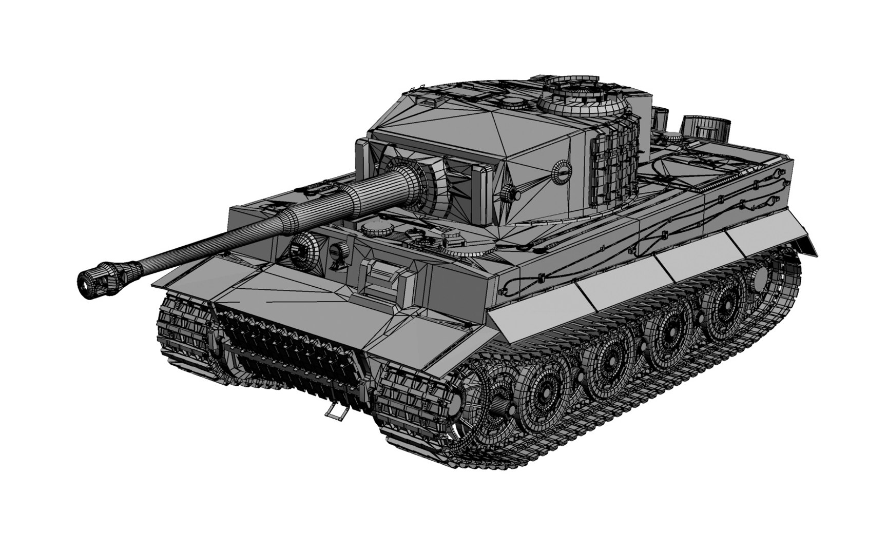 Panzerkampfwagen Vi Tiger Heavy Tank 3d C4d