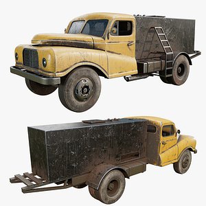 Vintage Water Truck 3D model