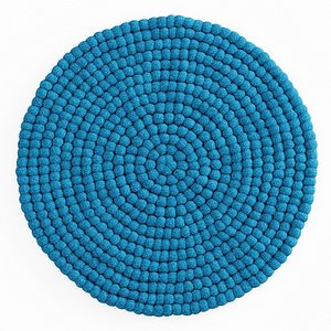 ball wool felt carpet 3D model
