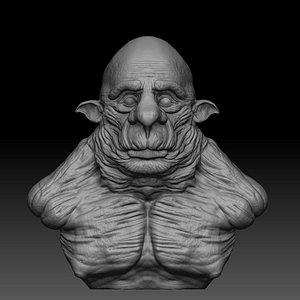 3D bust troll