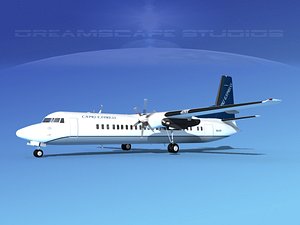 3d fokker aircraft model