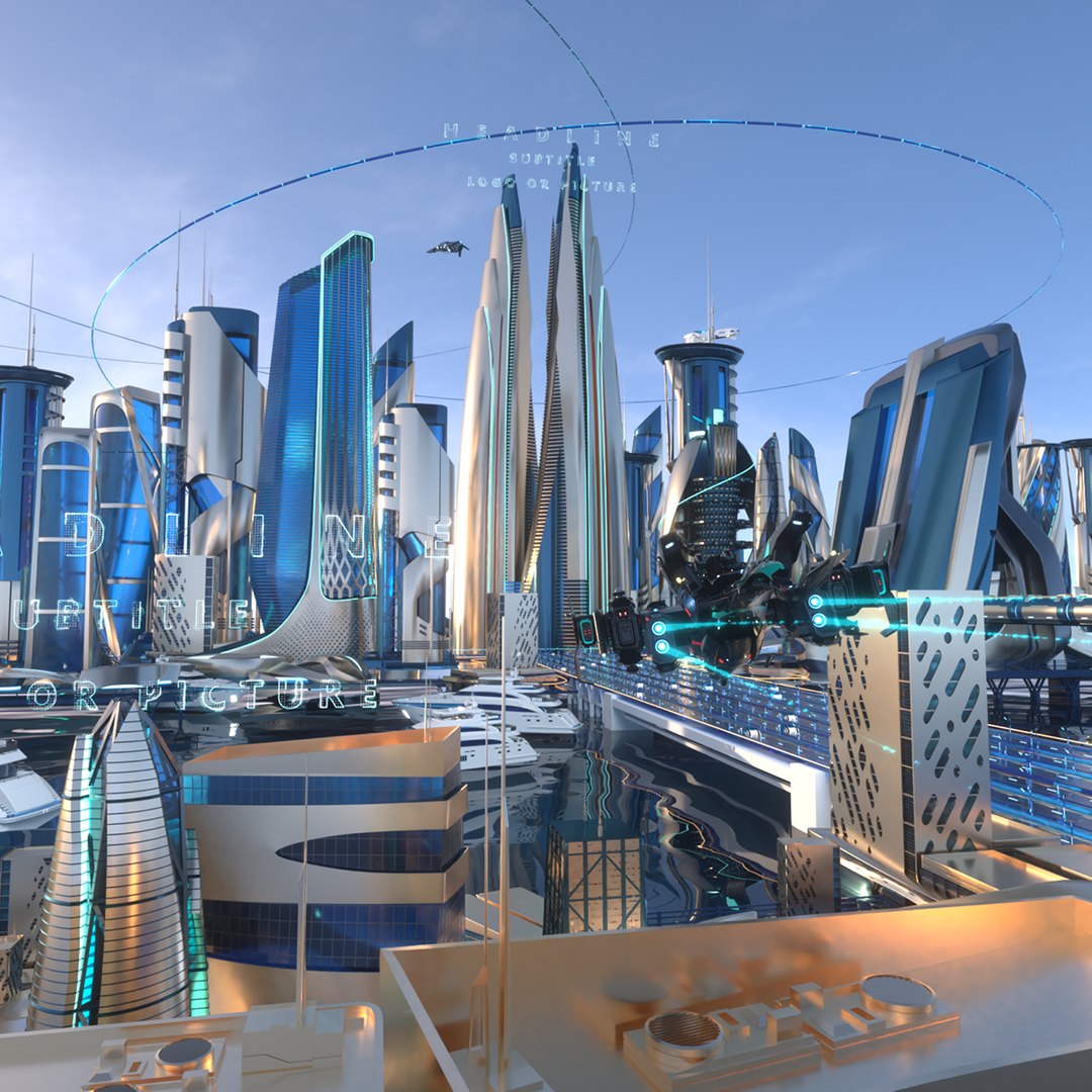 modelo 3d tech city - TurboSquid 1987612