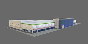 3D mall building