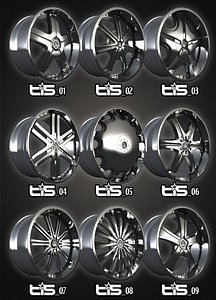 TIS alloys pack 9rims