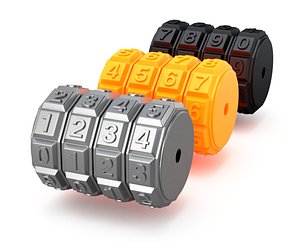 code mechanism 3D model