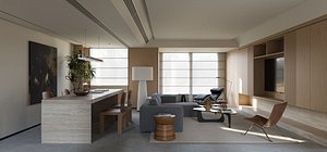 Modern living room dining room