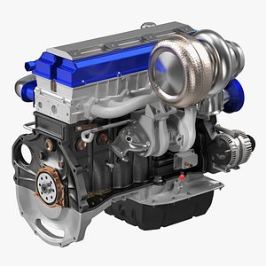 toyota jz engine 3D model