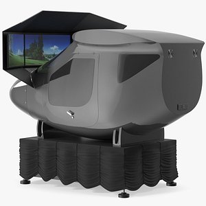 Flight Simulator Rigged for Cinema 4D 3D