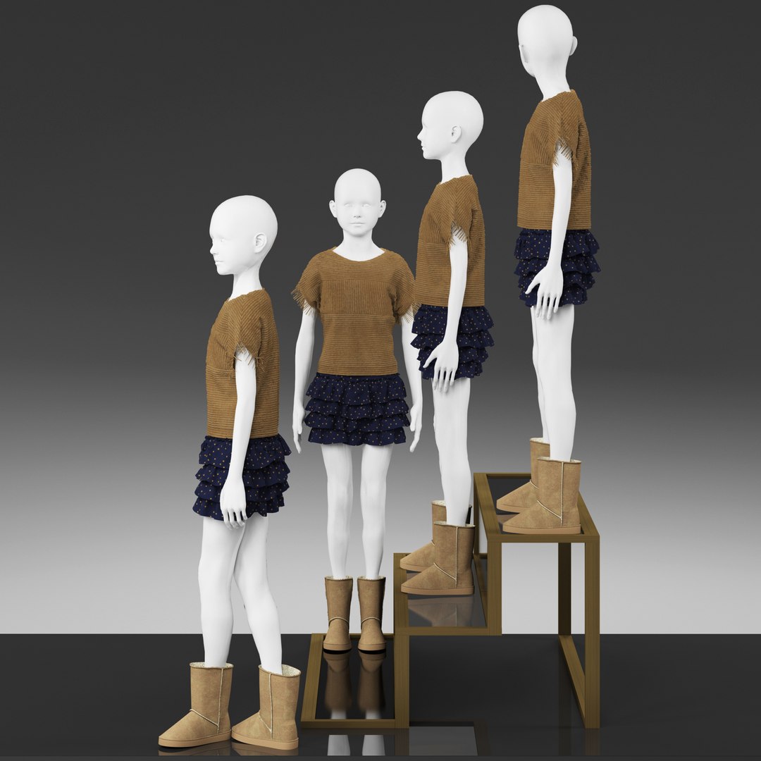 3dsmax kid mannequin