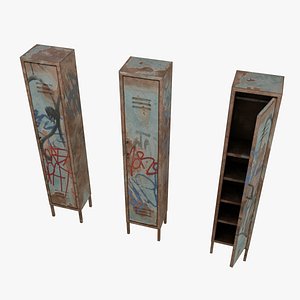 3D Abandoned Locker model