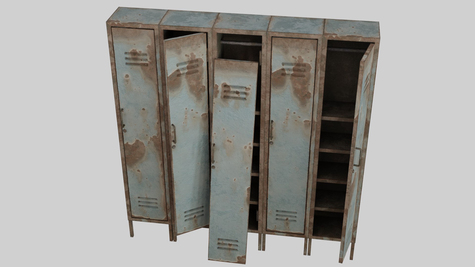 3D Abandoned Locker Model - TurboSquid 1791842