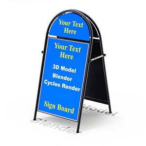 3D street sign model