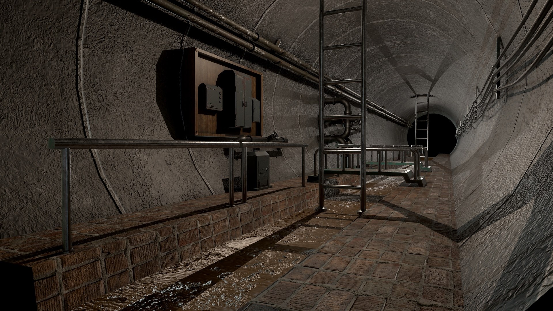 Modular Sewers Model - TurboSquid 1745542