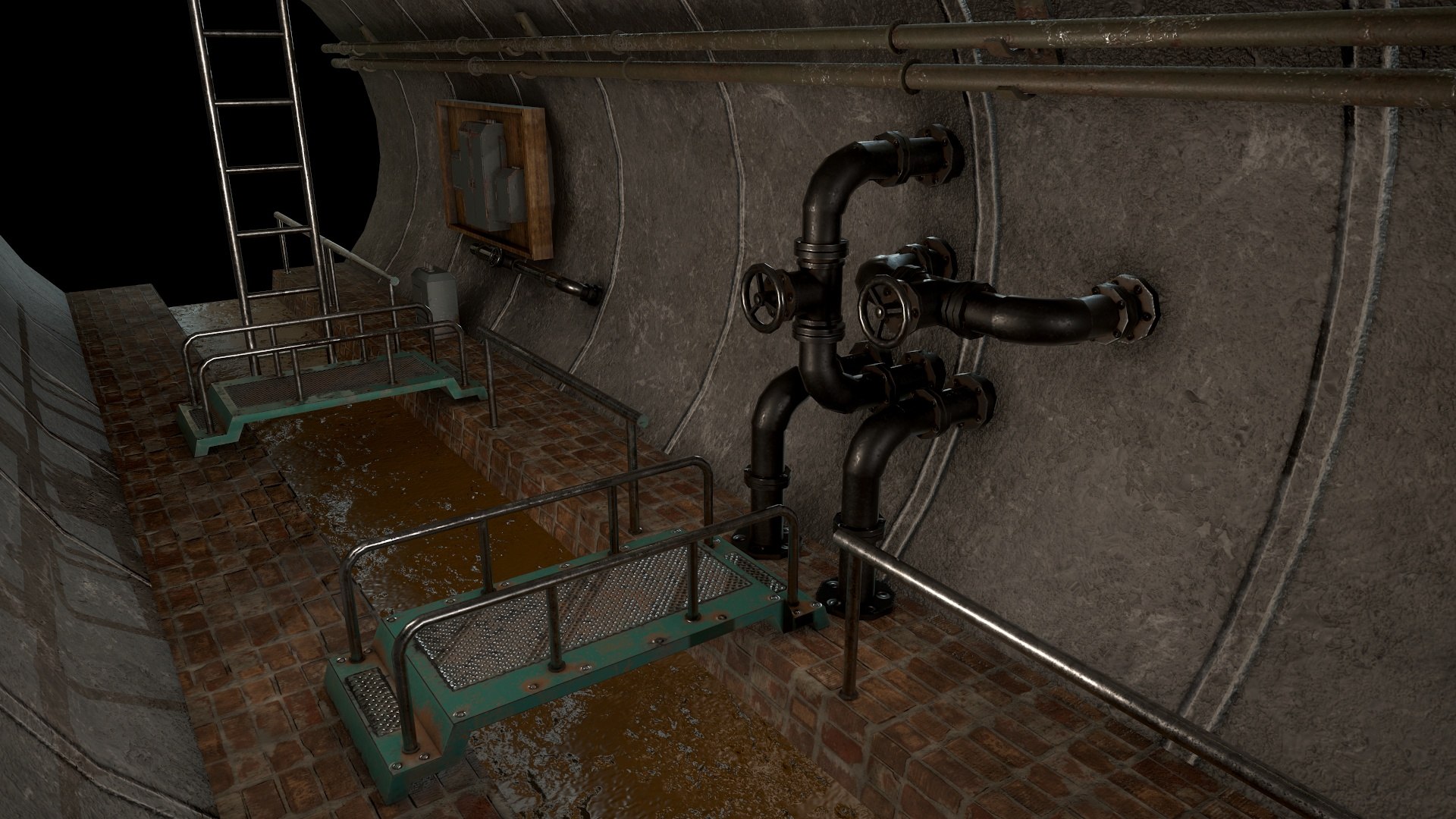 Modular Sewers Model - TurboSquid 1745542