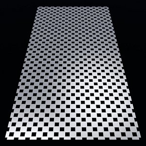 3D Perforated panel with 32 percent opening 25O131