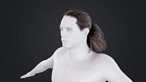 3D African character Hair model