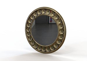 3D model Round Mirror frame 001