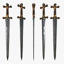 Fantasy Sword RPG La Tene Celtic Sword Blade Straight Gladius Board Shortsword