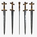 Fantasy Sword RPG La Tene Celtic Sword Blade Straight Gladius Board Shortsword