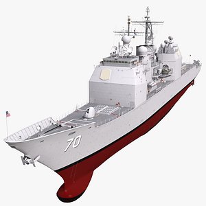 Ticonderoga Class Cruiser Lake Erie CG-70 3D Model