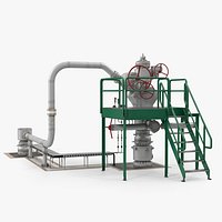 Oil Wellhead 3D Model