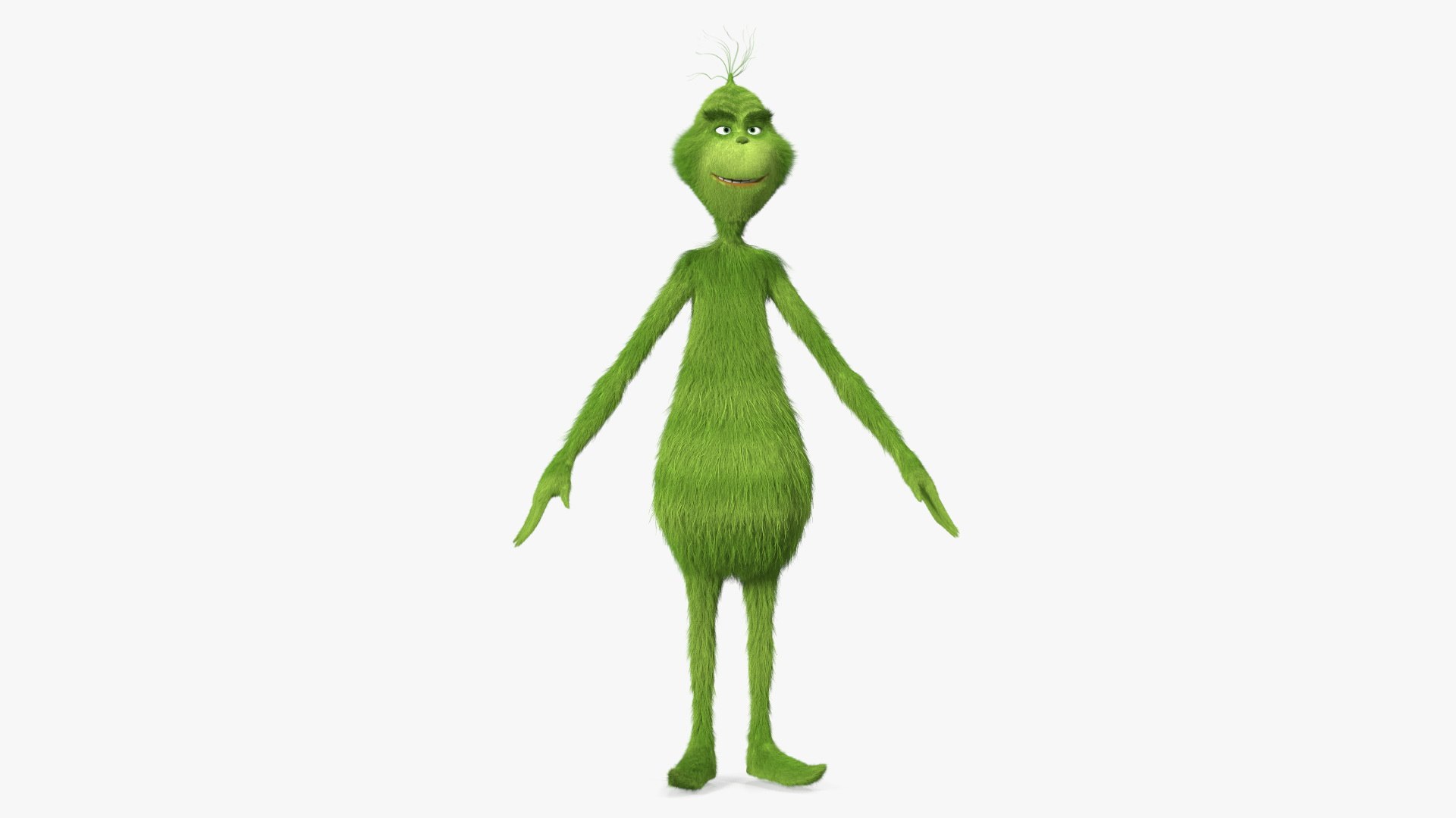 The Grinch Character T-Pose Fur 3D Model - TurboSquid 2115189