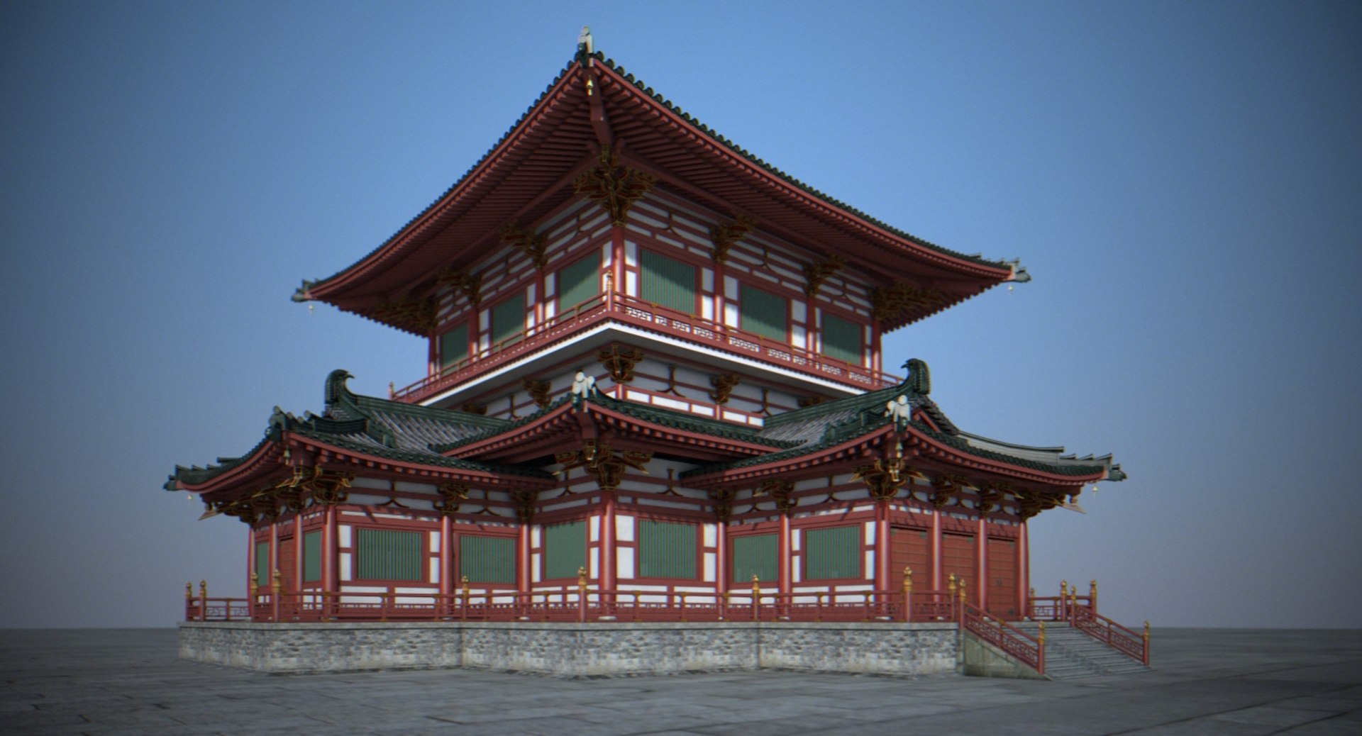 Chinese palace 1 3D model - TurboSquid 1151051