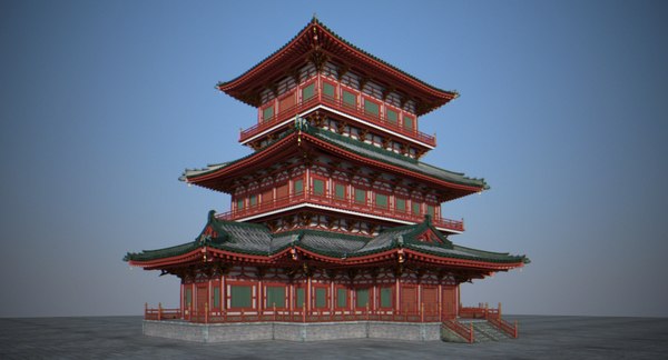 Chinese palace 1 3D model - TurboSquid 1151051