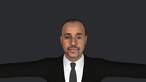 3D mahamed Hussain roble  Hyper Realistic Full Body Fully Rigged 3D Character