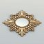 3D carved rectangle mirror frame