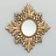 3D carved rectangle mirror frame