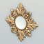 3D carved rectangle mirror frame