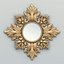 3D carved rectangle mirror frame