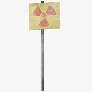 3D radiation symbol