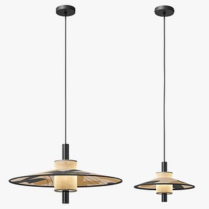 Forestier pendant lamps Thesee M S 3D model