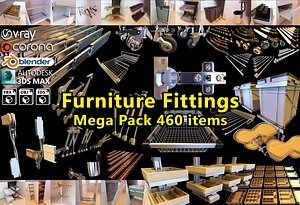 Furniture Fittings Mega Pack 460 items