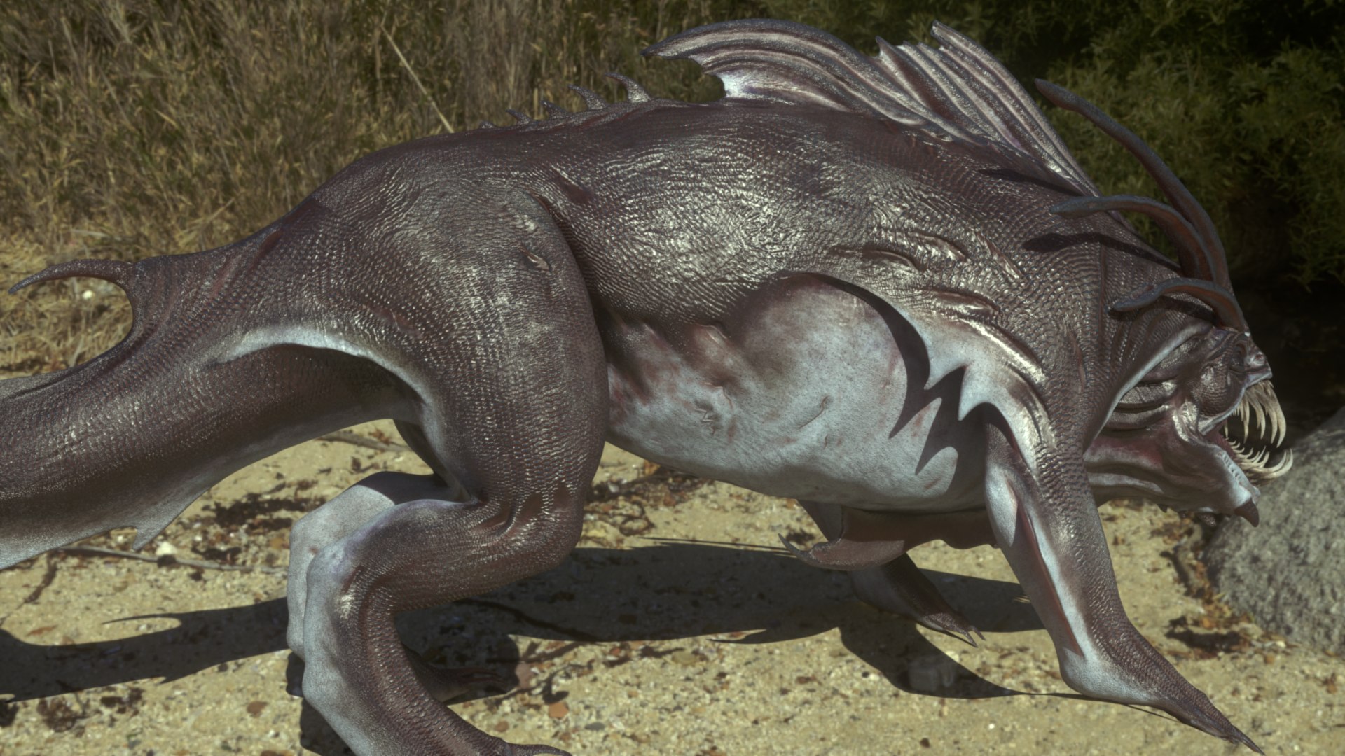 3D Mutant Fish Model Sea Creature - TurboSquid 2104233