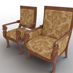 3d chair armchair model