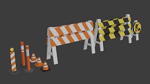 3D construction barriers