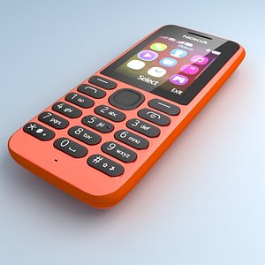 nokia 103 red 3d model