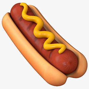 Cartoon Hot Dog 3D
