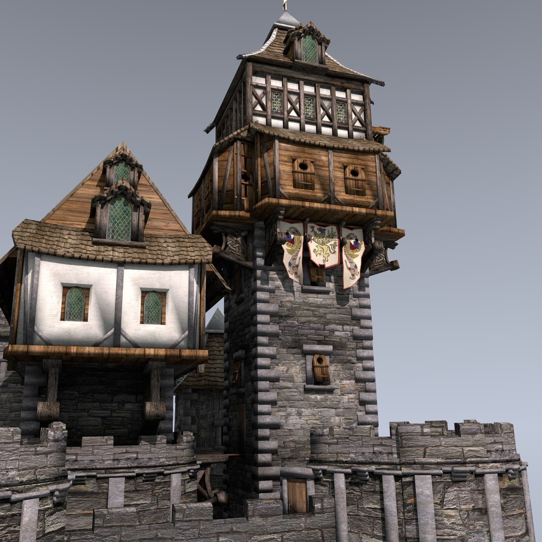 Castle Tower 3D Model - TurboSquid 1210777