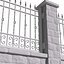 Entrance Driveway Iron Fence Pillars