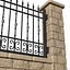 Entrance Driveway Iron Fence Pillars