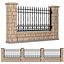 Entrance Driveway Iron Fence Pillars