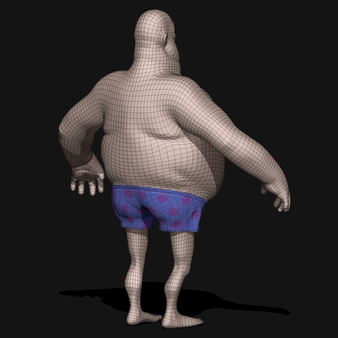 Human Man C4d