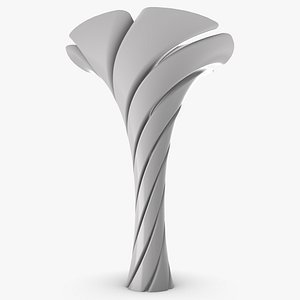 3D Floral Architecture Column
